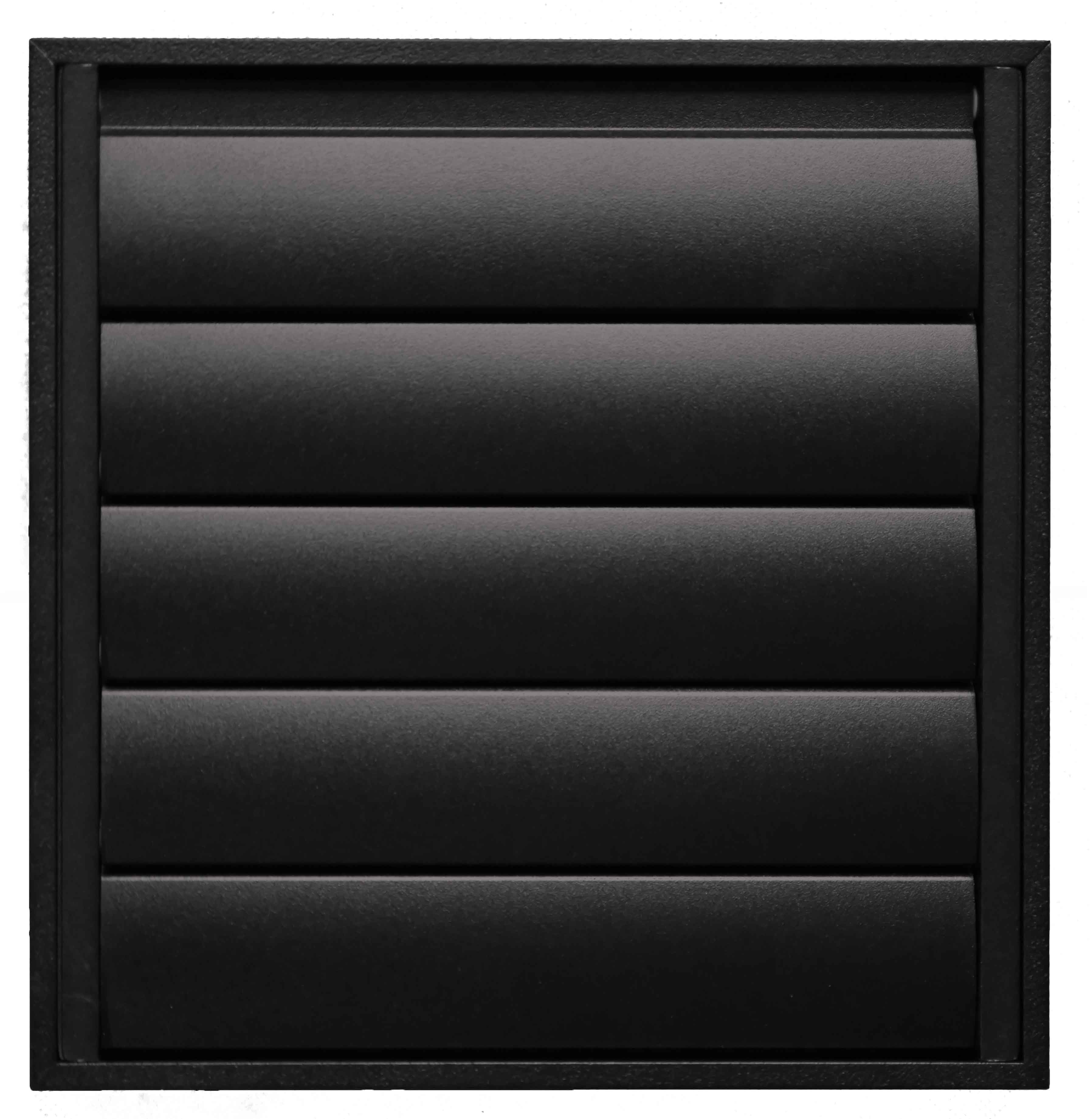 906400 Black wall vent (RAL9005)